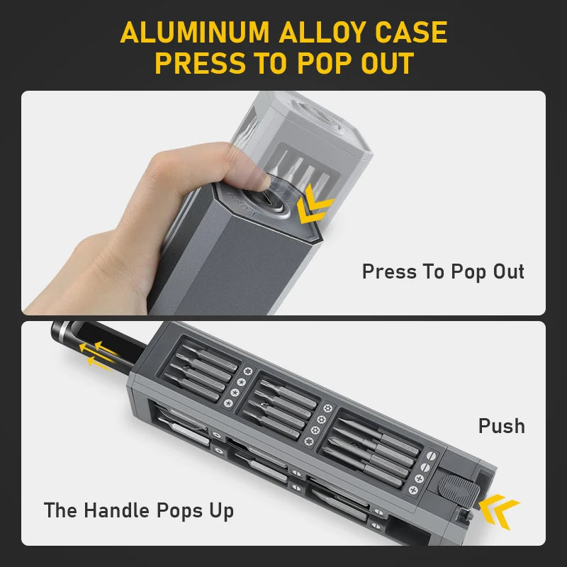 Zestaw precyzyjnych wkrętaków elektrycznych